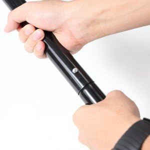 Amazon ユニフレーム Uniflame スチールタープポール 240cm2本組 クリックボタン付き ナチュラム別注 ブラック ユニフレーム Uniflame テント