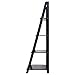 Tangkula 4-Tier Ladder Shelf Bookcase Leaning Home Office Free Standing Wooden Frame Decor Bookshelf Storage Flower Shelf Display Shelf