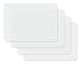 GASARÉ, Placemats Set of 4, Silicone Placemats, Table Mats, Non-Slip, Easy to Clean, Heat Resistant, Flexible, 20% Thicker, 16 x 12 inches x 1.1mm, White