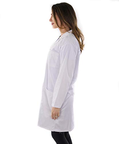 Utopia Wear Professional Lab Coat Women - Laboratory Coat (White, Extra Small) (White, X-Small) - Thumbnail 3