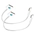 Highly Exceptional 8 Pin to 30 Pin Adapter with Audio Cable for iPhone 6s/6s Plus (Ct.2) (White)