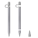 Apple Pencil Case Holder TOOVREN Silicon iPad Pro Pen Cover with Stylus Cap Holder and 2 Protective Nib Cover for Apple iPad Pro 9.7’’ 10.5’’ 12.9’’ Pencil/Apple Pencil (2nd Generation) 2018 Gray