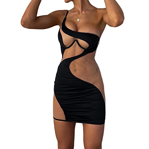 sexy black mesh cut out bodycon dresses Mina Dress  Tanya Taylor