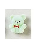12 Mint Green Flocked Bear Favors Baby Shower Decoration Bears