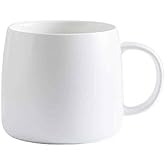 NZYDGXSY Simple Ceramic Mug Flat Bottom Coffee Mug for Office and Restaurant Perfect for Breakfast Tea and Afternoon Tea Ideal Couples Gift 16oz Capacity Stylish and Minimalist Design
