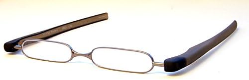 Mod Pod® Folding Reading Glasses - Opthalmic Quality - Super Thin, 3.00, Grey
