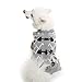 KOOLTAIL Horn Button Dog Sweater for Medium Dogs Cute Pet Clothes for Winter, Grey M