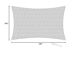 SunnyRoyal Sun Shade Sail 15'x17' Rectangle Shade