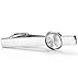 ORAZIO Engraved Initial Tie Bar Clips Letter Tie Pins Set for Mens Business Wedding Shirts Tie Clips A