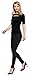 Perfashion Women's Classic Keyhole Short Sleeve Blouse Tops/Long Sleeve Basic Black Medium