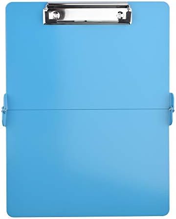YOMNEE Foldover Clipboard Full Size Clipboard Lightweight Aluminum Construction (Blue)