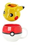 Pokemon Drinkware Set, Pokeball and Pikachu Molded