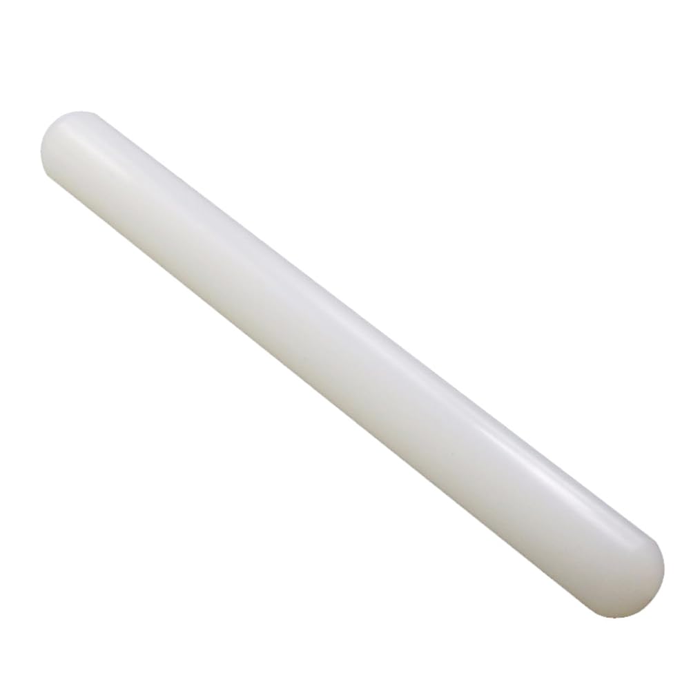 Photo 1 of 1 Piece PP Plastic Rolling Pin Fondant Rolling Pin Non-Stick Dough Roller Fondant Roller Pastry Roller Clay Roller Clay Rolling Pins for Dough Fondant Cookie Pastry Pizza Clay, 33 x 2.5cm