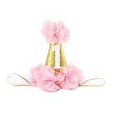 GOTD Baby Girl Headband Lace Hairband Girls Pearl Flower Headbands Hair Accessories (#10)