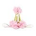 GOTD Baby Girl Headband Lace Hairband Girls Pearl Flower Headbands Hair Accessories (#10)