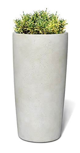 ESCHBACH® Pflanzkübel HIGH Conus 90 Creme Weiß Rund XL * 47 x 47 x 90 cm * 10 Jahre Garantie – Bild 3