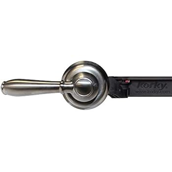 Korky 6071BP Strongarm Tank Lever Faucet Style in Brushed Nickel-Universal to Fit Front Angled Side Left and Right Mount Toilets
