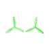 RAYCorp Genuine Gemfan 6045 3-Blades (6x4.5x3) Propellers 16 Pieces(8CW, 8CCW) Green - Polycarbonate 6-inch Tri Blades Quadcopters & Mutlirotors Props Battery Strap