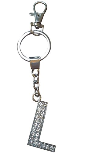 Rhinestone Bling Alphabet Letter Key-chains Handbag Charms