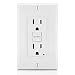 Leviton GFNT1-W Self-Test SmartlockPro Slim GFCI Non-Tamper-Resistant Receptacle with LED Indicator, Wallplate Included, 15-Amp, White primary