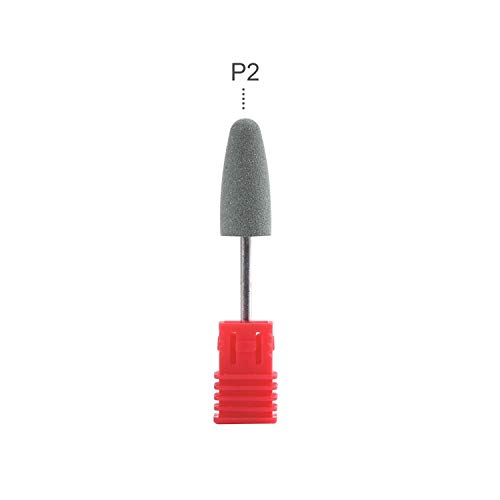 Silicone Ceramic Nail Drill Bit Polisher Rubber Remover Electric Manicure Machine Tools Milling Cutter Grinding Buffer Nail File,P2