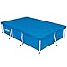 Bestway Flowclear Pro Rectangular Above Ground Swimming Pool Cover, Compatible with Steel Pro Pools, for Rectangular Outdoor Pools, Blue