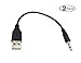 USB to 3.5mm Cable,Qaoquda (2-Pack) USB 2.0 Male to AUX 3.5mm Male Jack Plug Audio Data Charge Cable