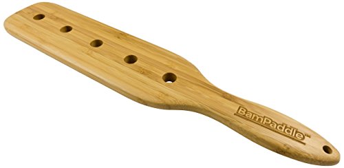BamPaddle Bamboo Spanking Paddle - 14" Spanking Paddle with Airflow Holes, Light Weight and Super Durable with Beautiful Smooth Finish