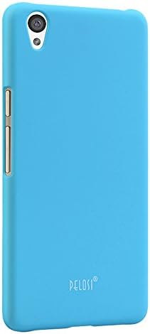 New Original Pelosi Hard Shell Slim Back Cover Case Skin &amp; Screen Protector for Oneplus X 1+ Cell Phone (Sky Blue)
