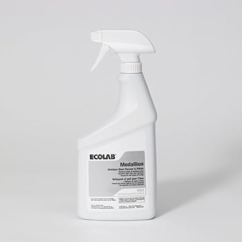 Ecolab 18424 Steel Cleaner, CommercialStrength Medallion Stainless