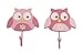 NoJo Wall Hooks, Owl, 2 Count