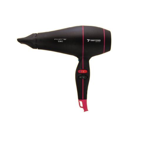 Turbo Power Forte Professional Hair Dryer - Black & Pink - 318