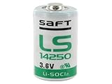 SAFT 1/2 AA LS-14250 Lithium Battery, 3.6V, 1200 mAh, ORIGINAL - MADE IN FRANCE