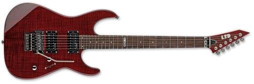 ESP LTD M100FM Electric Guitar, See Thru Black Cherry