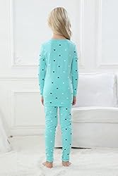 MyFav Girls' Comfy Sleepwear Hearts Shape Pajama