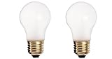 130-Volt 60-Watt A15 Medium Base Light Bulb, Frosted (2-Pack)