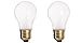 Satco S3871 130-Volt 60-Watt A15 Medium Base Light Bulb, Frosted (2-Pack)