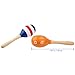 TinkSky Egg Shaker Kids Wooden Maracas Rattle Shakers Musical Educational Toys-2 Pcs (Random Color Pattern)