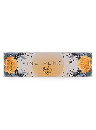 Papaya Women's Art Drawing 6 Count Graphite Pencils (Natural Rose)