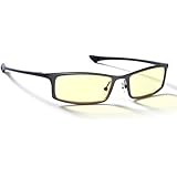 Gunnar Optiks ST002-C012 Phenom Full Rim Ergonomic Advanced Computer Glasses with Amber Lens Tint, Graphite Frame Finish