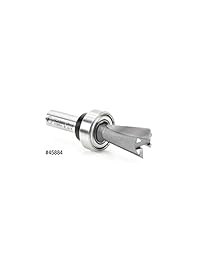 Amana Herramienta 45880 Keller Dovetail con punta de carburo 7 Deg X 11 32 x 3 8 CH X 1 4 inch SHK W Superior Ball Bearing Router Bit