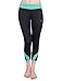 Baleaf Women's Workout Running Yoga Capri Leggings 3/4 Length Green Size S