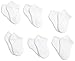 Jefferies Socks Baby Girls Unisex Newborn Seamless Sport Half Cushion Low Cut 6 Pack, White, 12-24 Months US