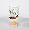 Minimalist Bedside Table Lamp Half a Coconut with Green Tropical Leaves on a White Background Solid Wood Nightstand Lamp… 31zRY4Wll3S. SS100