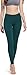 TSLA Yoga Pants Leggings Mid-Waist/High-Waist Tummy Control w Inner-Pocket Series, Ankle Aerisupport(fgp52) – Deep Green, X-Smallthumb 4