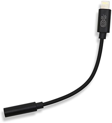 iPhone 7 Lightning to 3.5 mm Headphone Jack Adapter, Pineapple Accessories (Jet Black)