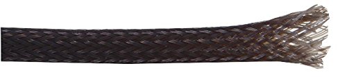 Pro Power BSFR-006 50 m Polyester Expandable Braided Sleeving, Black, 6 mm Diameter, 50 m