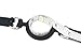 Lockable Open Mouth Gag BDSM Bondage Adjustable Soft Silicone Rubber Straps with Steel Ring (Color: Black)