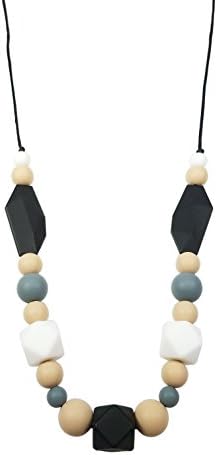 Silicone Baby Teether Necklace for Moms and Baby - Non-toxic, BPA-Free, Stylish, Trendy, Great For Soothing Teething Babies, Great Gift For Other Moms