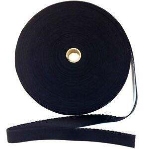 Elastic Haberdashery Trimmings Full Roll 8 Sizes (Black, 1.5cm)